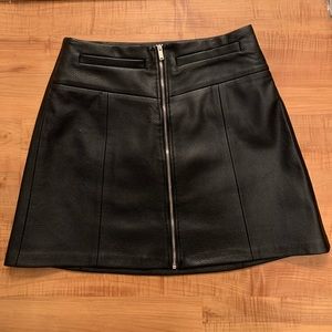 Bershka faux leather skirt